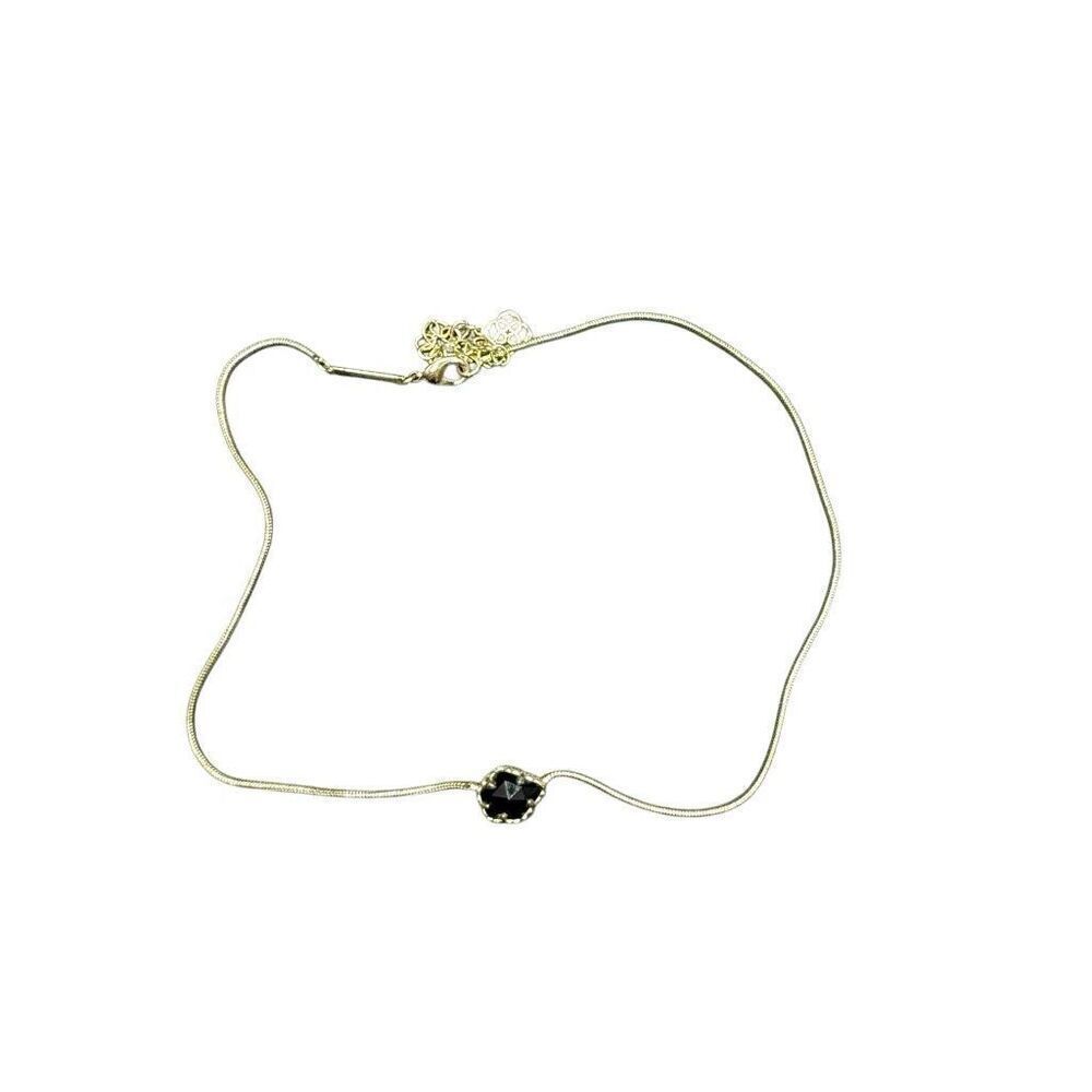 Kendra Scott Small Black Stone Necklace